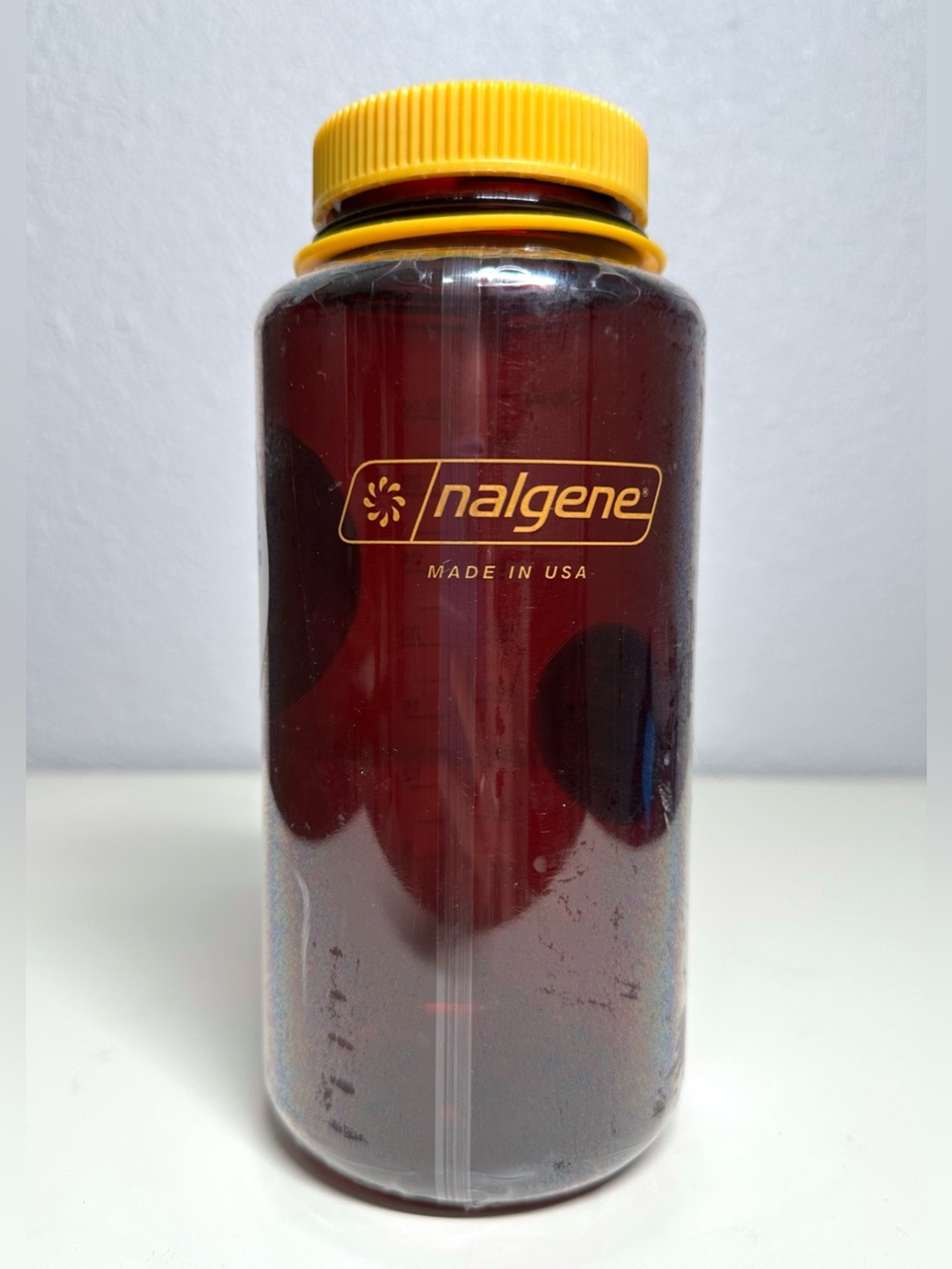 NWT Nalgene 32 fl oz Plastic Wide Mouth Water Bottle BPA Free Laker Red